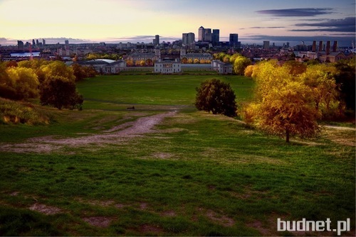 Widok na Londyn z Parku Greenwich